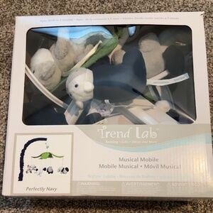 Trend Lab Musical Crib Mobile Perfectly Navy Lullabye Baby Nursery